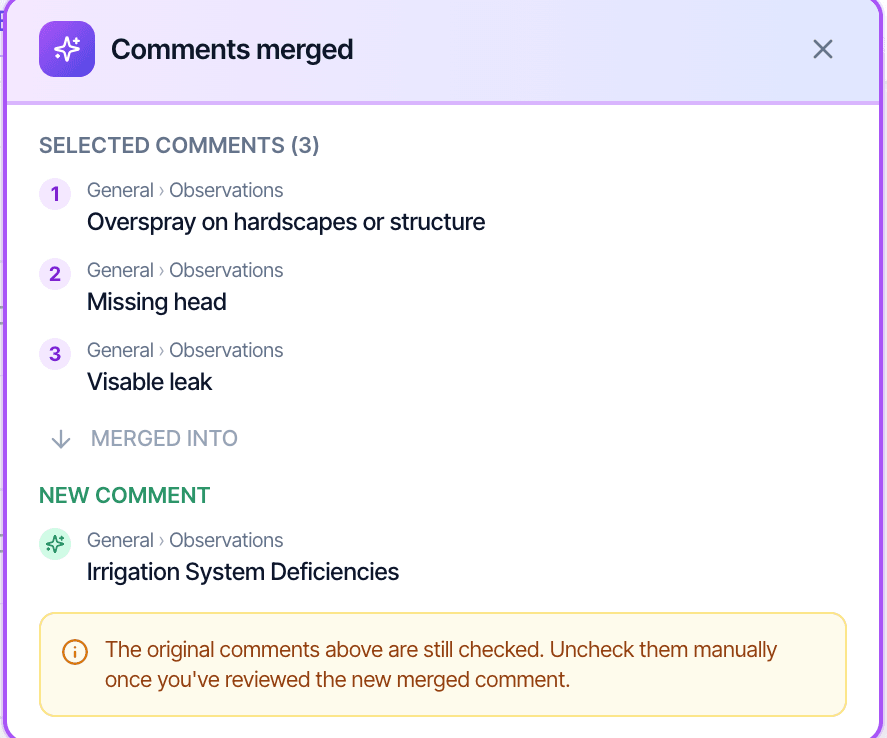 Hive Comment Merge: three selected comments merged into one new comment